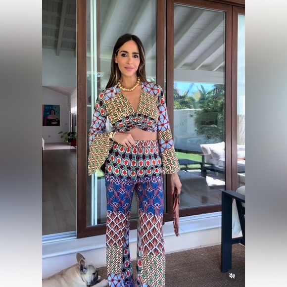 ZARA WOVEN FAN SHAPED BAG - Picture 6 of 14